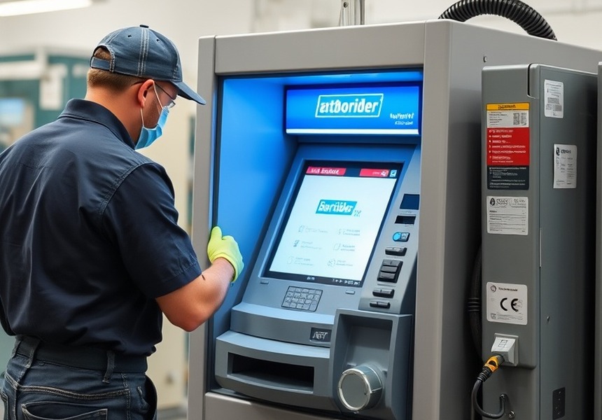 Terminal de autoservicio operativo en una sucursal